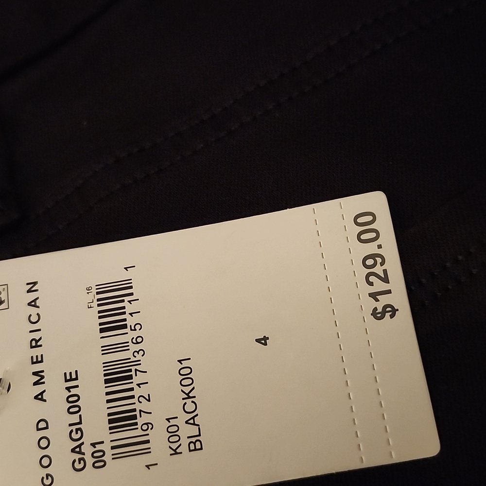 NWT GOOD AMERICAN BLACK GOOD LEGS SKINNY JEANS 4 27 - Picture 8 of 8